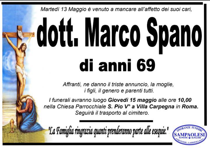 marco spano morto