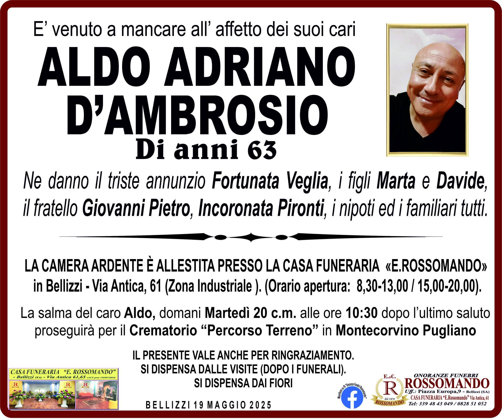 Aldo Adriano D’Ambrosio