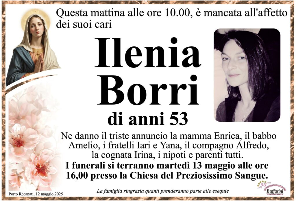 Ilenia Borri morta