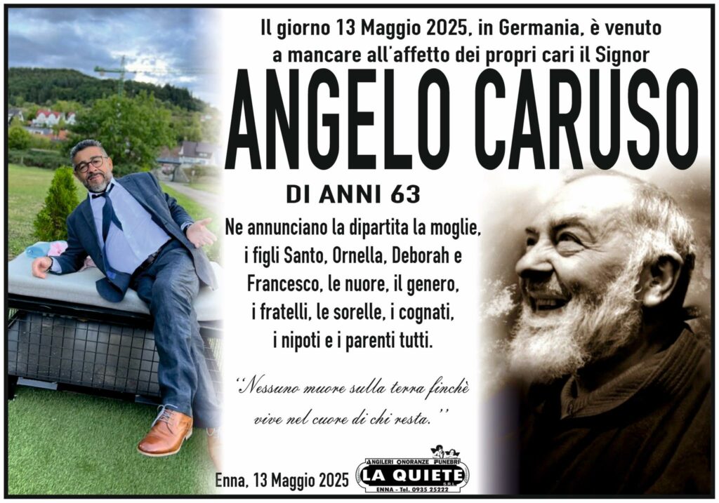 Angelo Caruso morto
