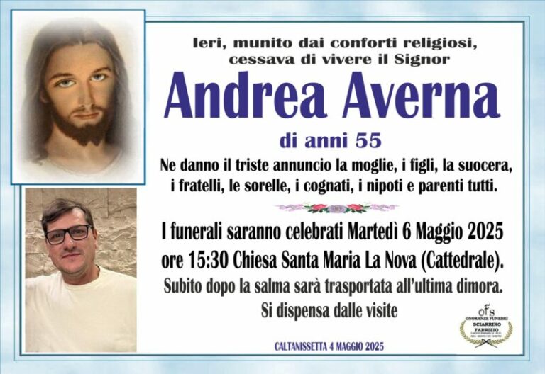 Ritratto commemorativo di Andrea Averna