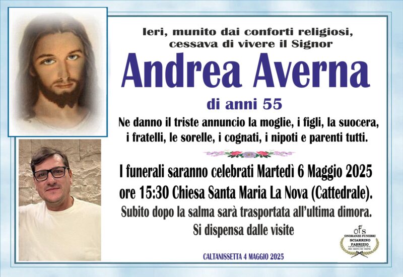 Ritratto commemorativo di Andrea Averna