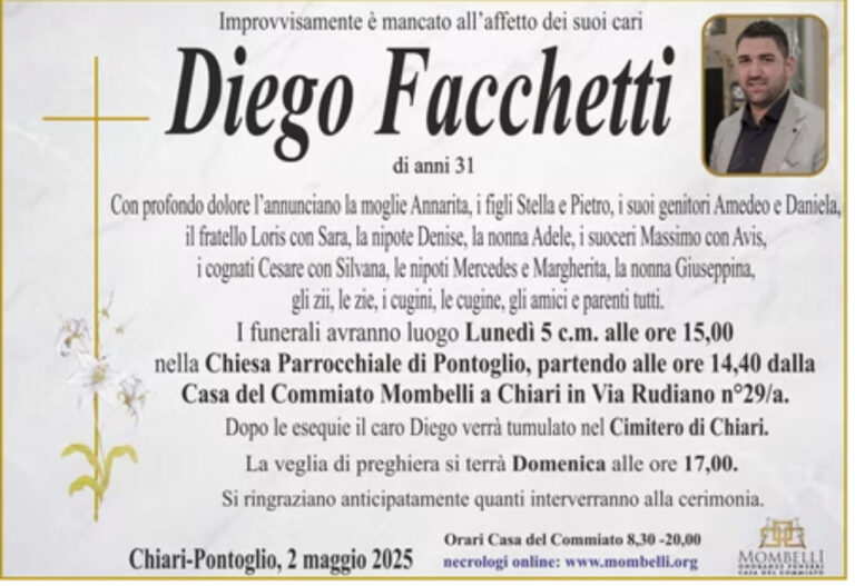 Ritratto commemorativo di Diego Facchetti