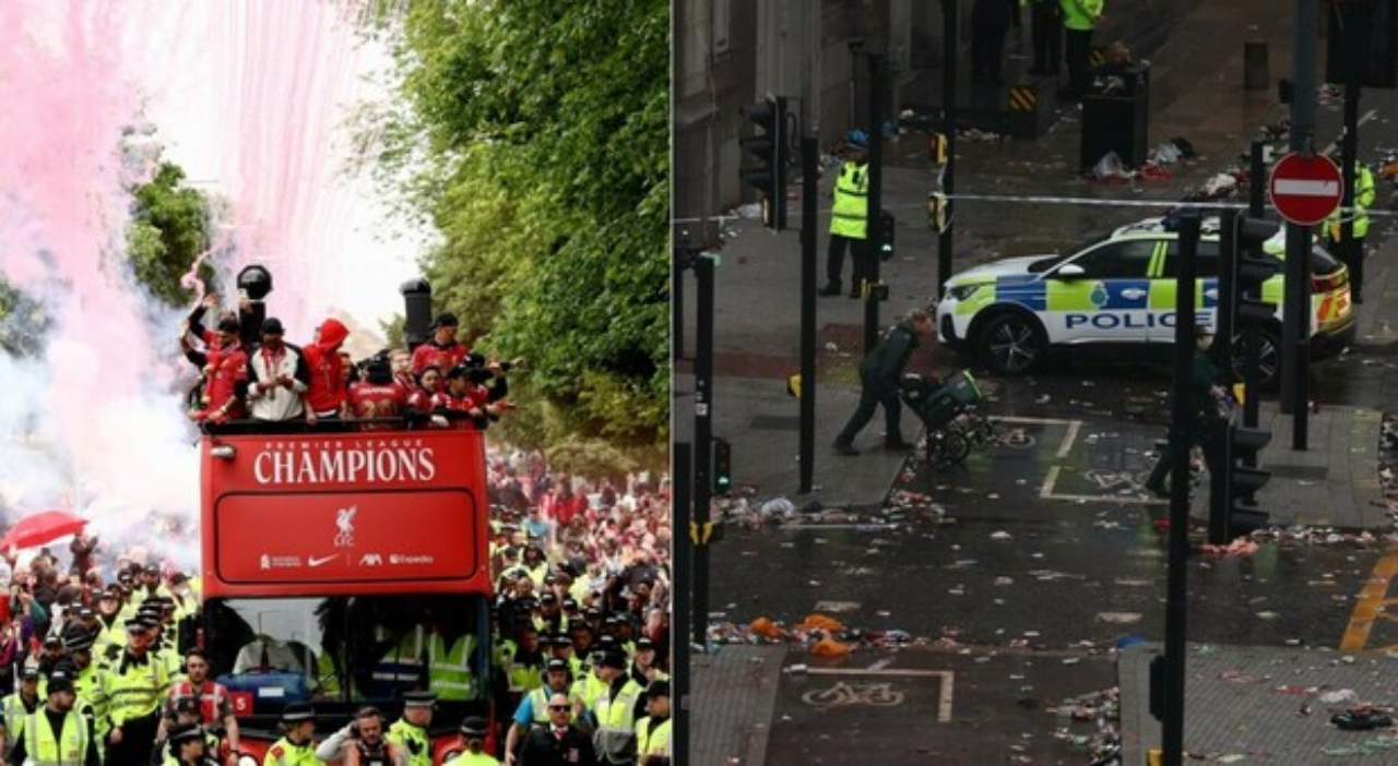 Liverpool auto su folla