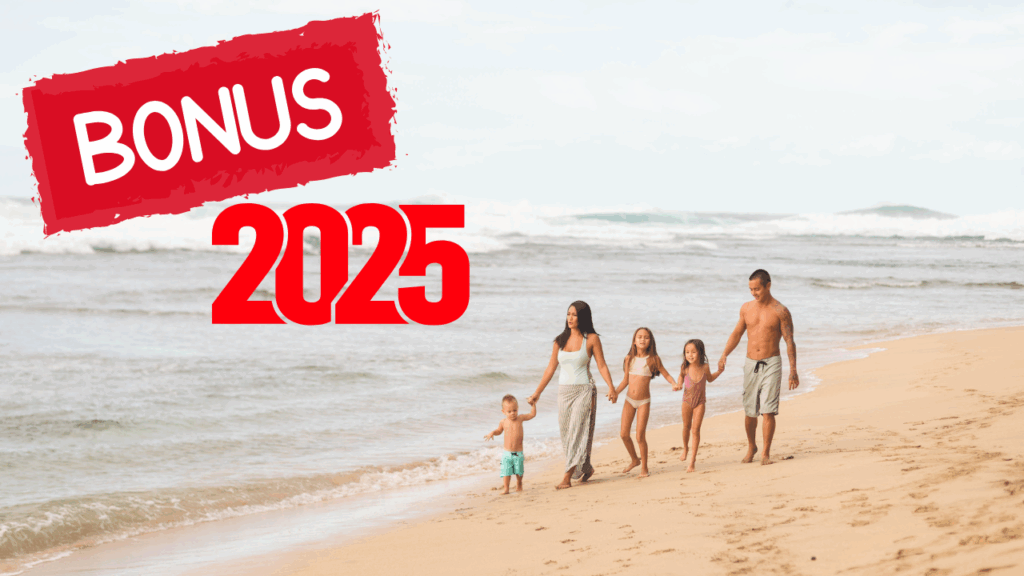 Famiglia in vacanza grazie al Bonus Vacanze INPS 2025