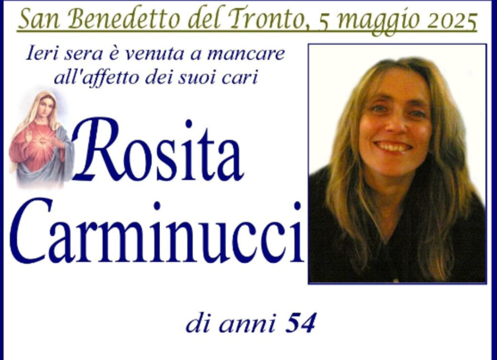 Ritratto commemorativo di Rosita Carminucci