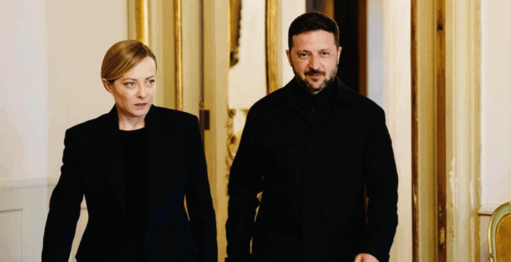 Zelensky Meloni colloqui pace
