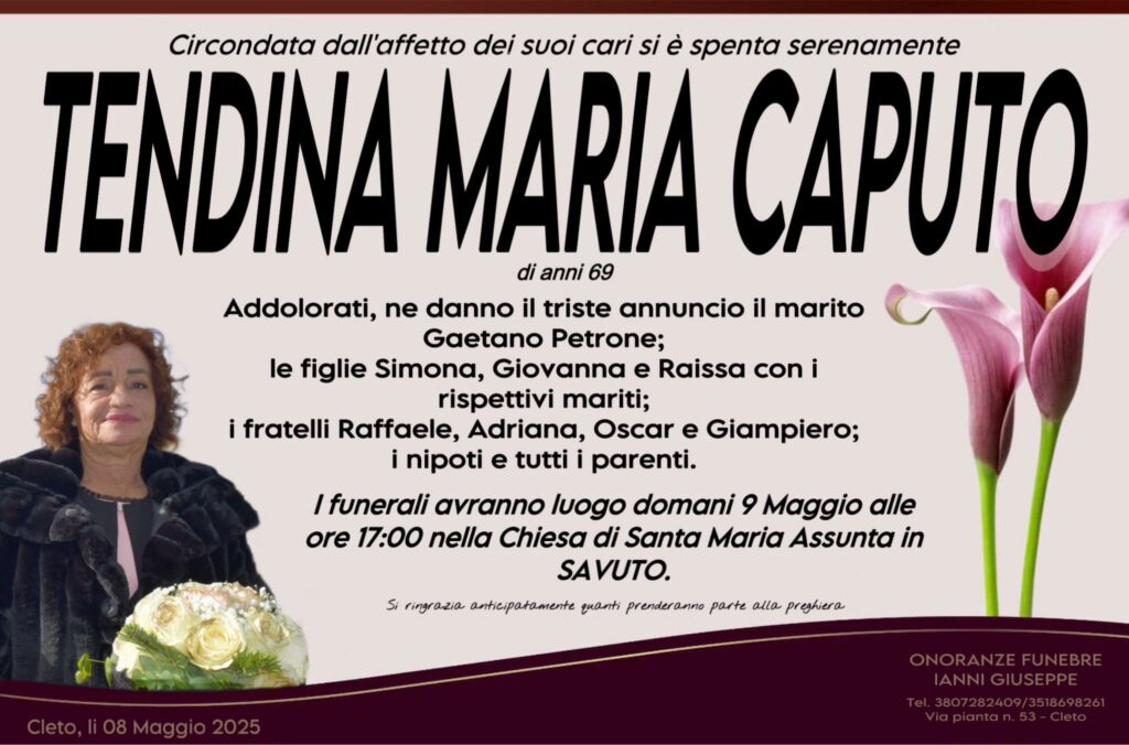 Tendina Maria Caputo