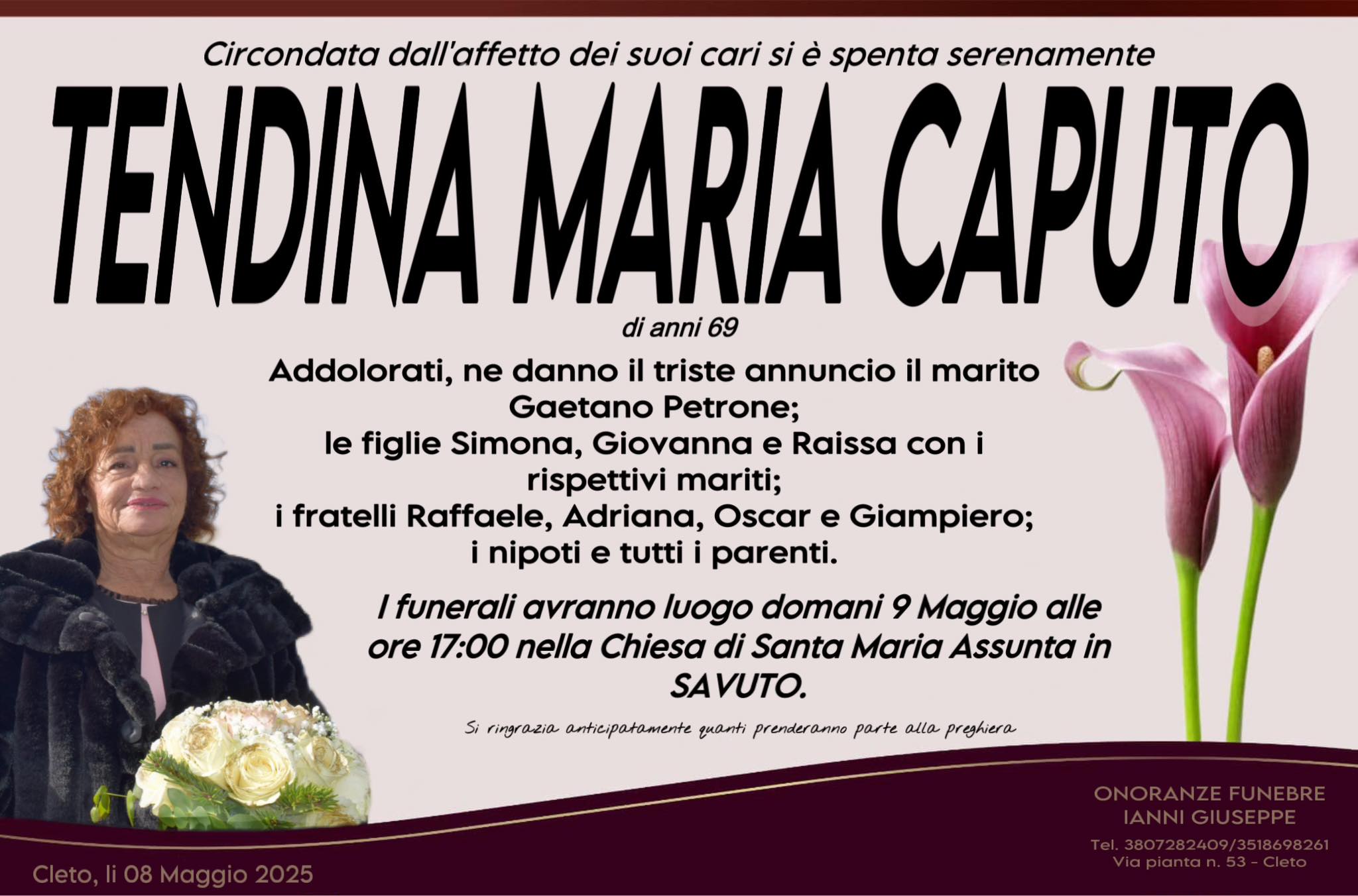 Tendina Maria Caputo