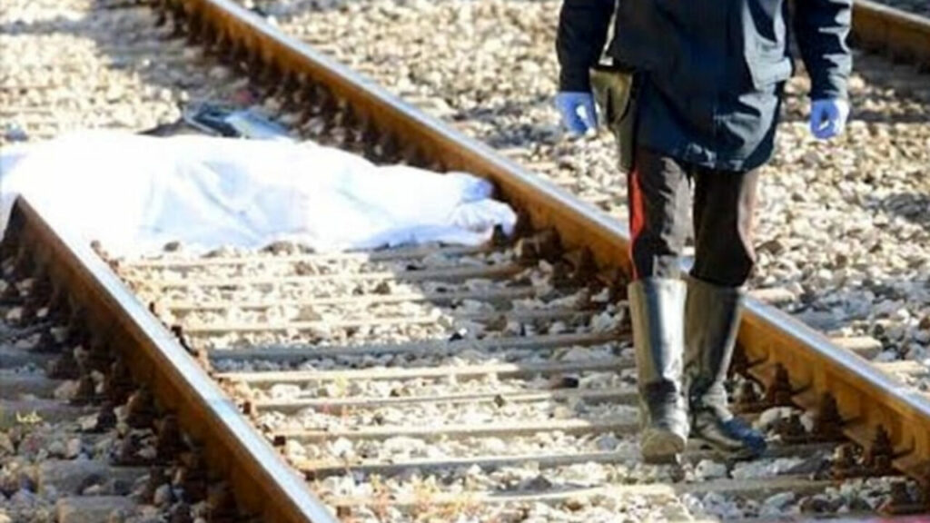 giovane travolto da un treno
