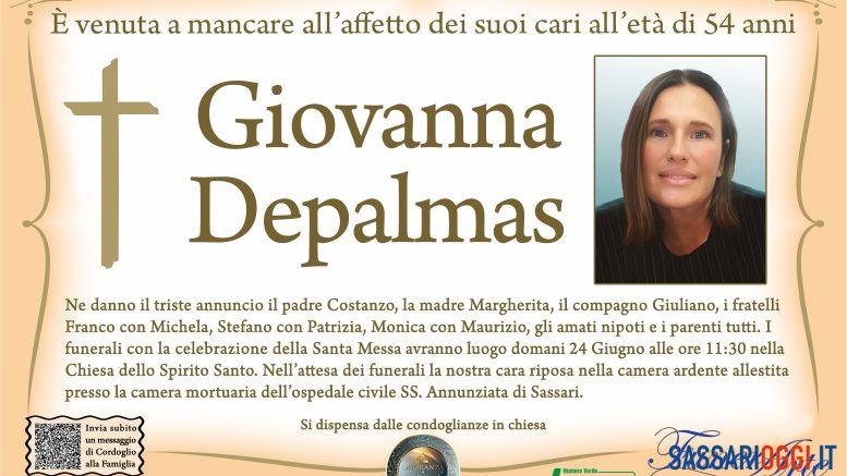Sassari piange Giovanna Depalmas: addio a 54 anni