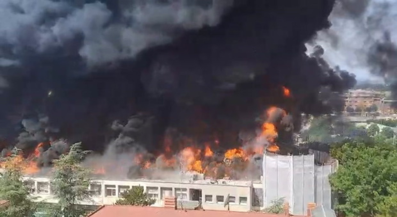 Incendio Università Tuscia