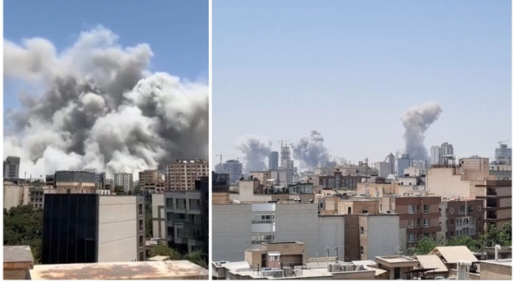Iran, pioggia di missli da Israele