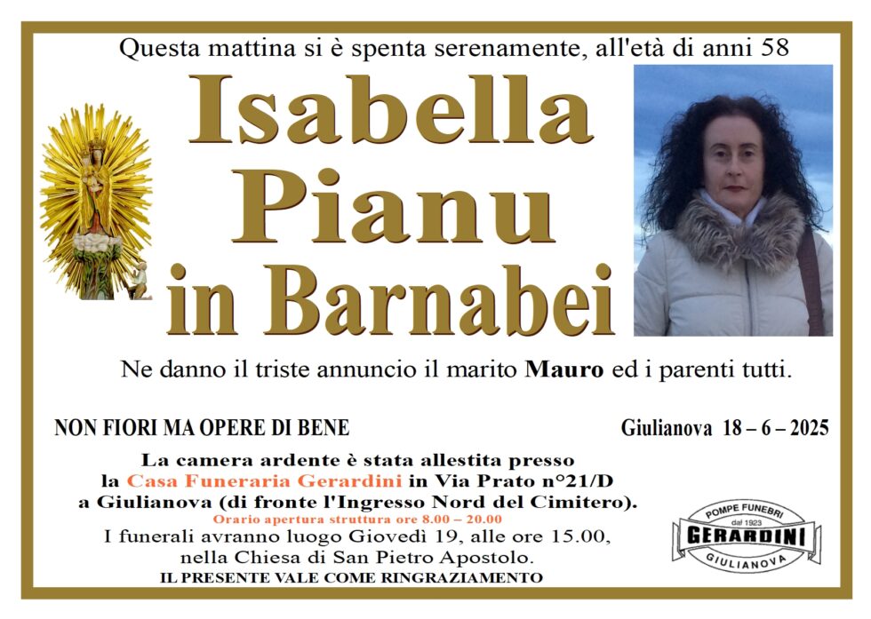 Isabella Pianu in Barnabei
