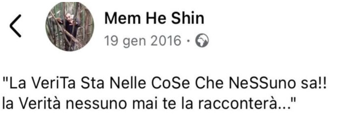 post di Michele Bertani decifrato