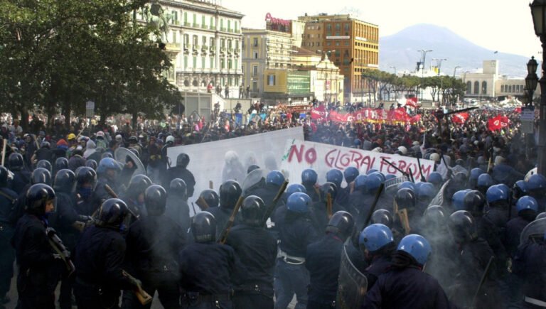 Scontri Global Forum Napoli