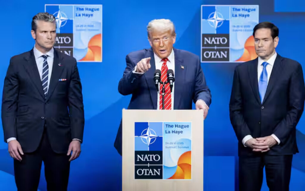 Vertice nato Trump