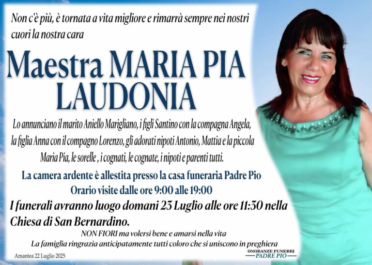 Maestra Maria Pia Laudonia