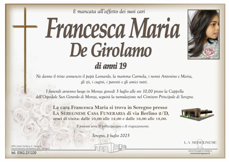 Francesca Maria De Girolamo