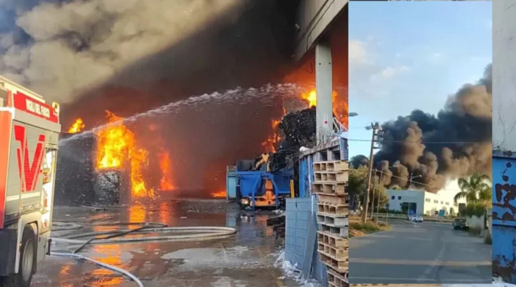 Incendio a Pastorano