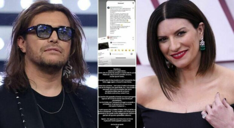 Laura Pausini e Gianluca Grignani, botta e risposta sui social