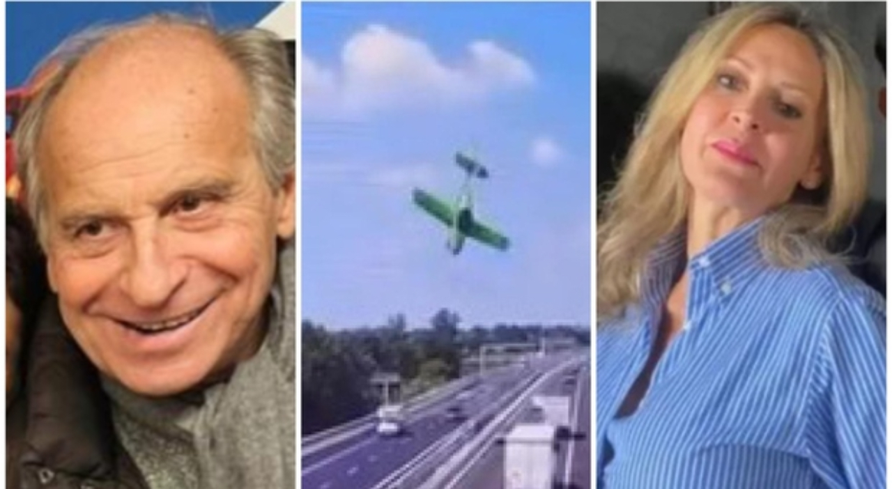 Sergio Ravaglia e Anna Maria De Stefano precipitati con l'ultraleggero