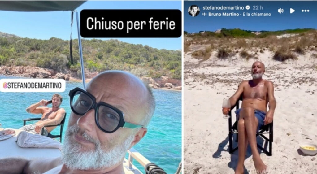 Stefano De Martino, vacanza in barca con il Dottore di Affari Tuoi