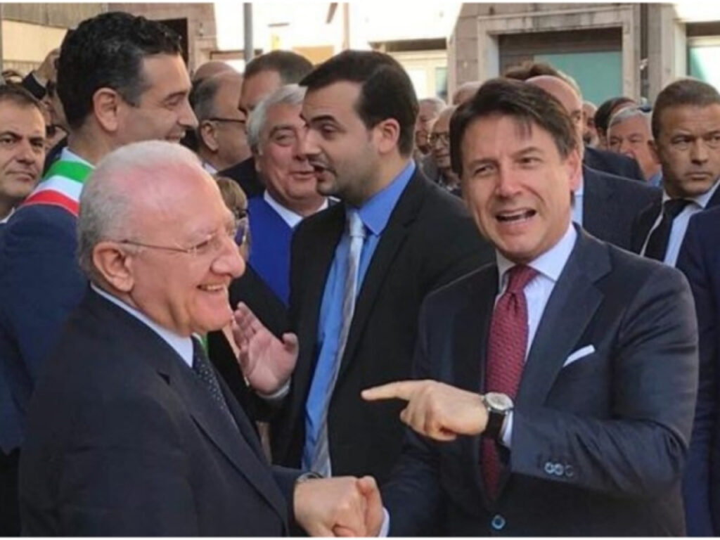 Vincenzo De Luca e Giuseppe Conte