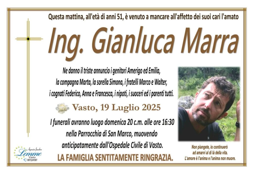 Vasto ingegnere Gianluca Marra