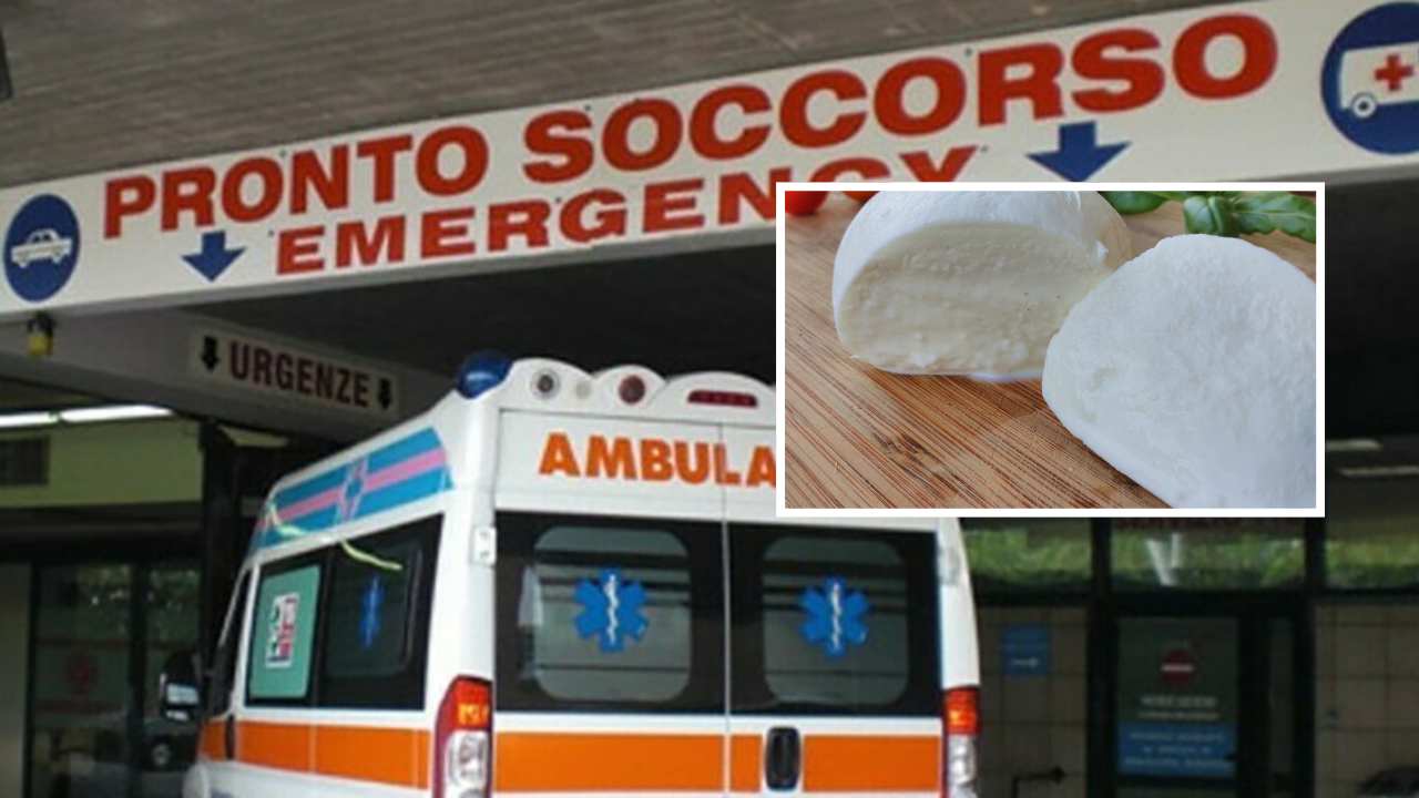 ambulanza e un boccone di mozzarella che ha soffocato l'uomo a Sant'Arsenio