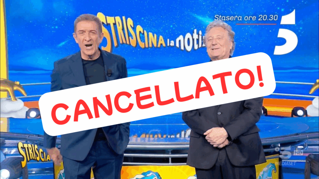 Striscia la Notizia cancellata Mediaset