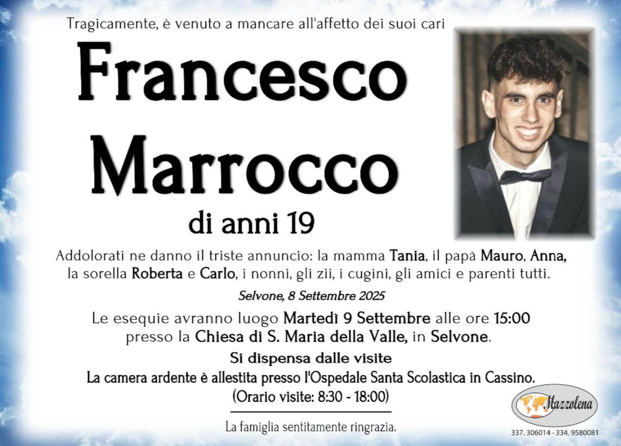 Francesco Marrocco funerali