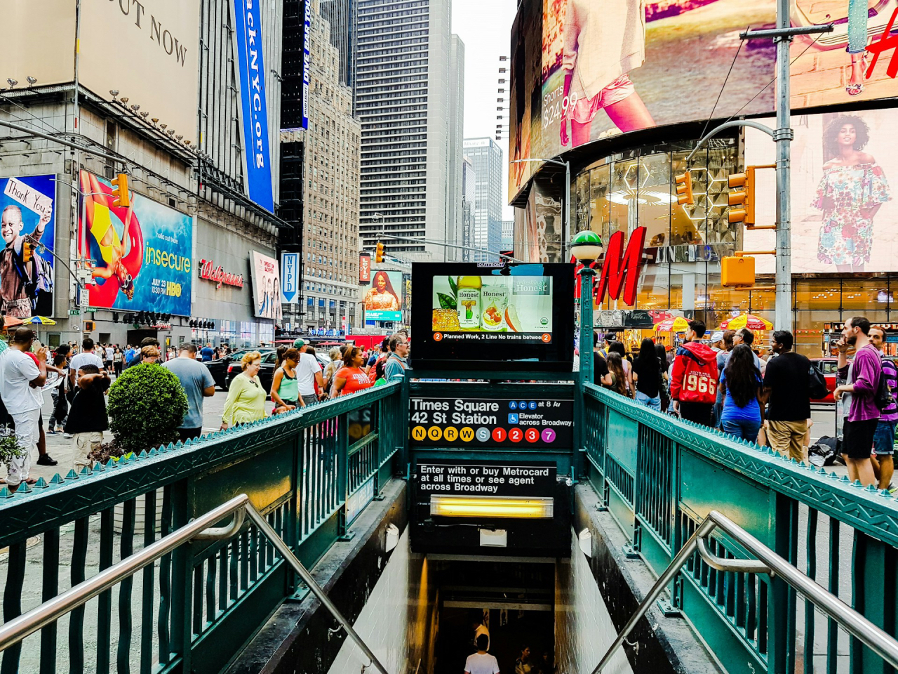 Ingresso della metro di New York