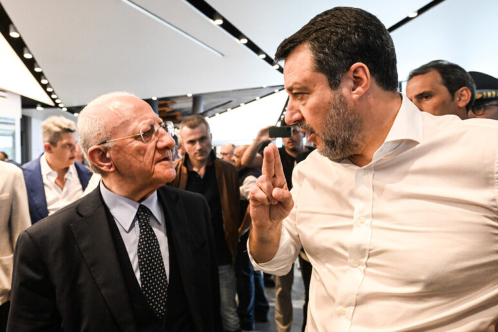 Vicenzo De Luca e Matteo Salvini