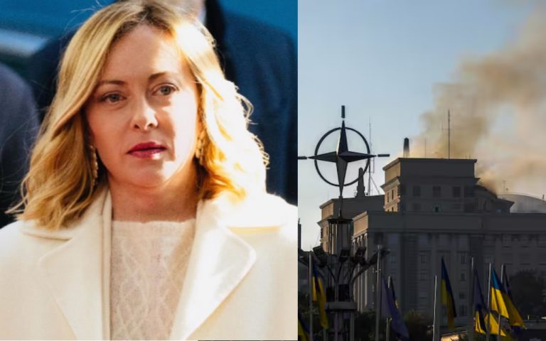 Attacco Russia Kiev, la reazione di Giorgia Meloni.JPG