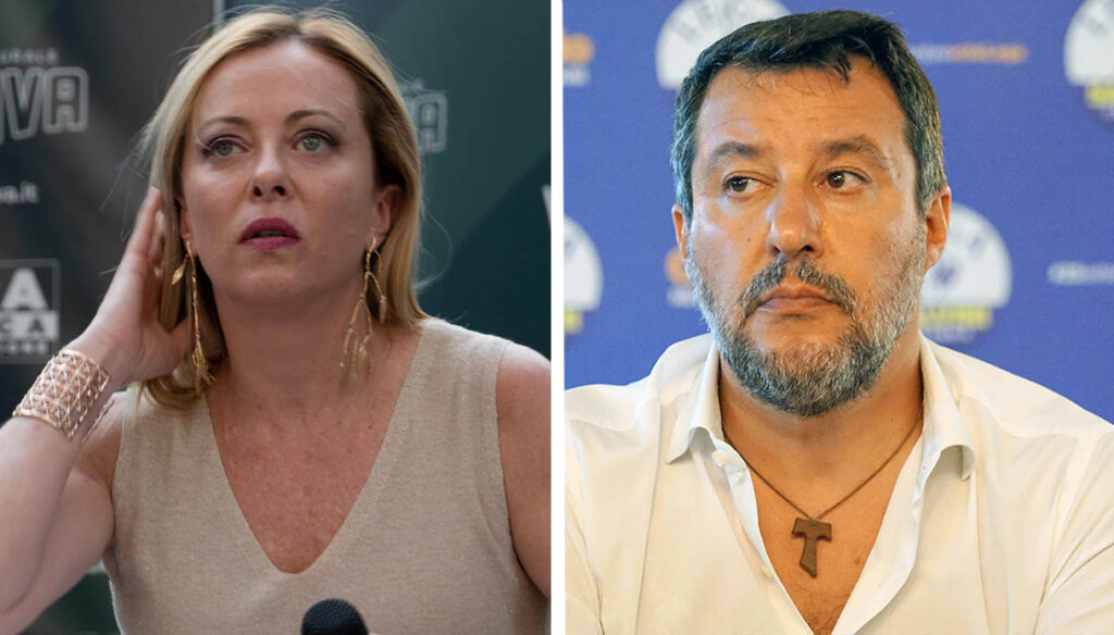 giorgia meloni e matteo salvini