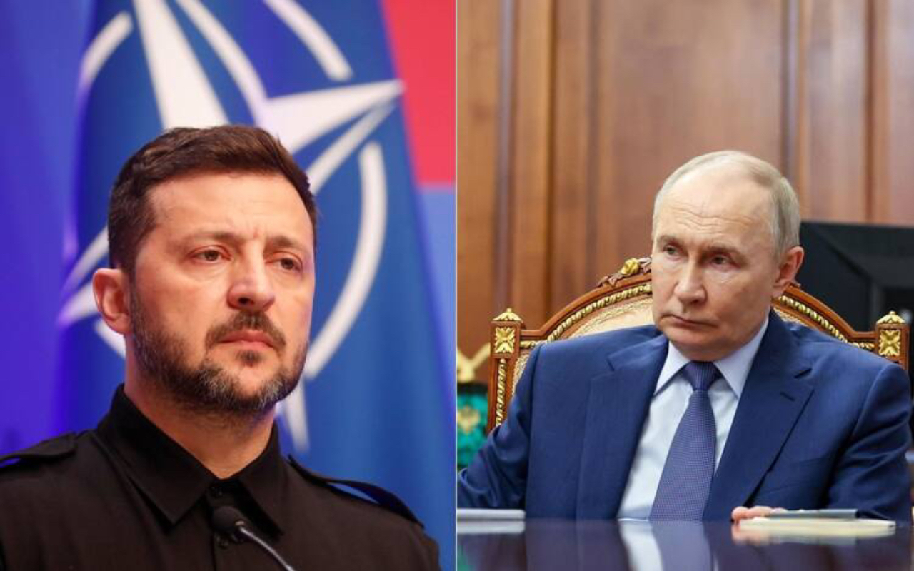 Putin apre a un incontro con Zelensky (Foto Ansa)